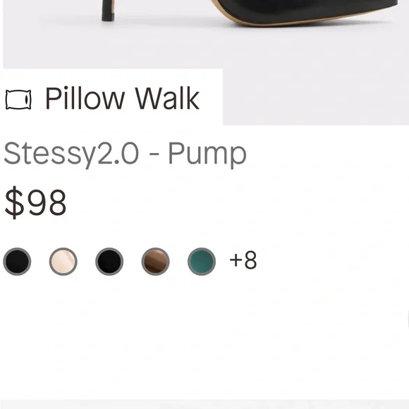 Aldo pillow walk, black stiletto pumps - Picture 5 of 5